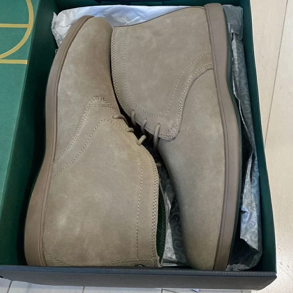 Fibonacci Footwear Men's The Abbacis Chukka Boots Stone Tan Size 10.5